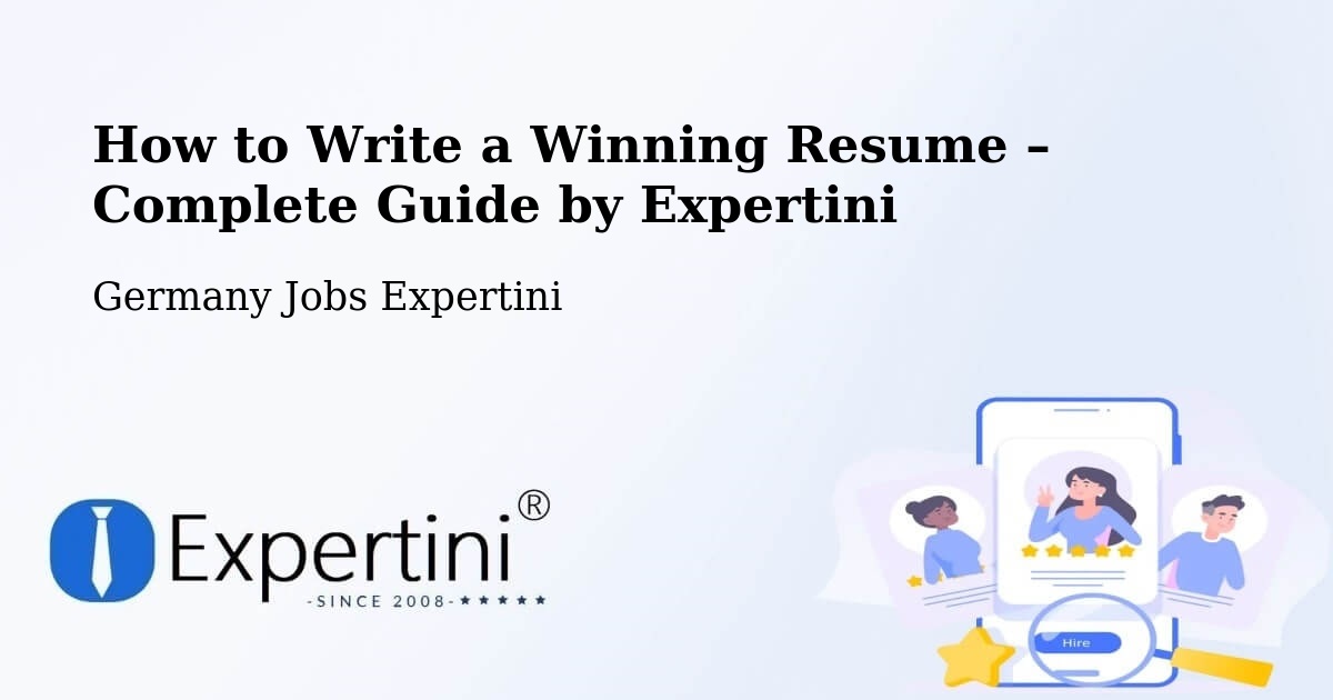 Resume Writing Guide for Job Seekers – Berkheim - Berkheim, Germany Jobs Expertini